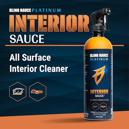 Bling Sauce Platinum Interior Sauce, Lavender Scent, All Surface Automotive Interior Cleaner for Cars, Trucks, SUVs, 24oz.