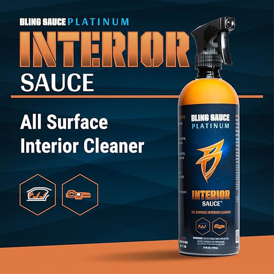 Bling Sauce Platinum Interior Sauce, Lavender Scent, All Surface Automotive Interior Cleaner for Cars, Trucks, SUVs, 24oz.