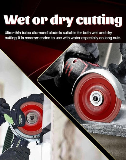 Casaverde 2 Pcs of 3"/76mm Diamond Blade with 3/8" Arbor for Cutting Ceramic Tile,Stone Tile