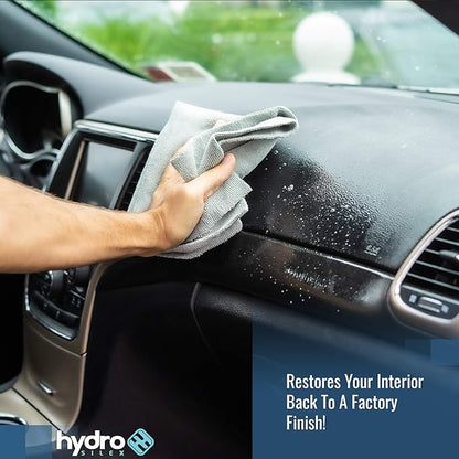 HydroSilex Plastic & Leather Interior Cleaner (16oz) | Safely Deep Cleans Plastic, Leather & Vinyl | Tough on Stains, Dirt & Grime | Dye Free Formula | No Greasy Residue