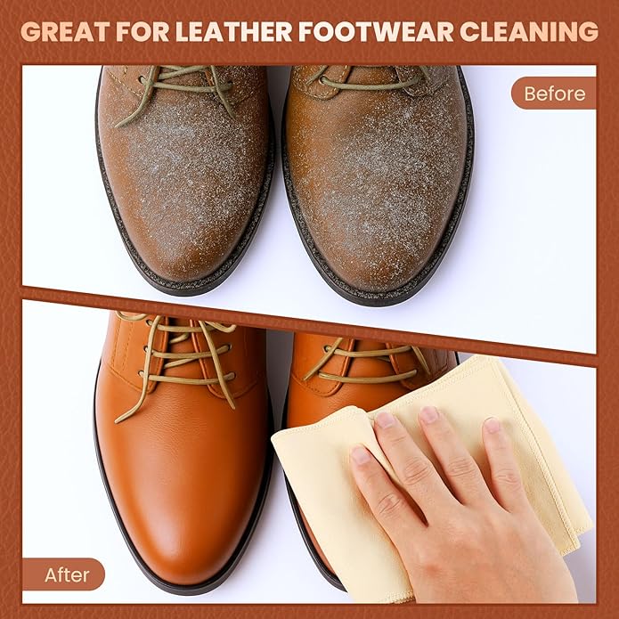 10 Pcs Shine Shoes Cloth Kit Polish Dauber Applicators Cleaning Leather Shoes Boots Microfiber Care Cloths Suede Cleaner