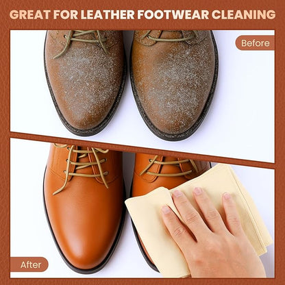 10 Pcs Shine Shoes Cloth Kit Polish Dauber Applicators Cleaning Leather Shoes Boots Microfiber Care Cloths Suede Cleaner