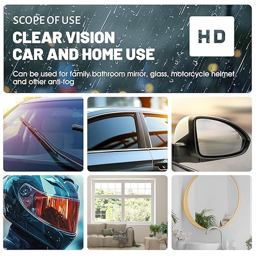 OverZyn Windshield Water Repellent, Windshield Fog Prevention Long-Lasting Water Repellency and Fog Prevention Ensure a Clear and Continuous Field of Vision for Windshields Car Window Eyeglass Lenses