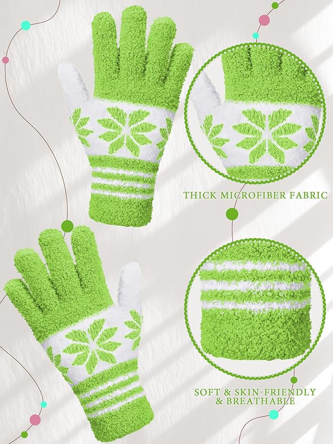 Patelai 3 Pairs Microfiber Plant Dusting Gloves Leaf Cleaning Gloves for Indoor Plants, Blinds, Furniture, House(Yellow, Pink, Blue, White,Small)