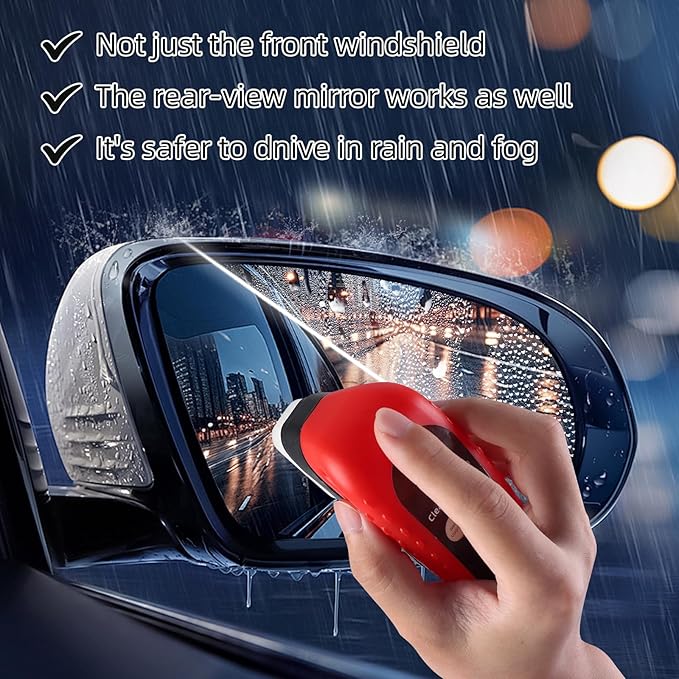 Goswar 2Pack Automotive Oil Film Cleaning Brush for Car Windows, Glass Cleaning Board, Oil Film Brush Improves Clarity and Visibility, Car Glass O il Film Remover