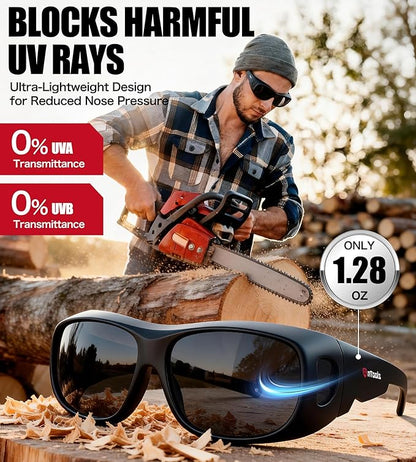 AnTools UV Protection Safety Goggles, ANSI Z80.3-2018 Certified, Impact-Resistant Eyewear for Traffic Signal Recognition, Outdoor Use, Anti-Glare Protective Glasses for Work & Sports