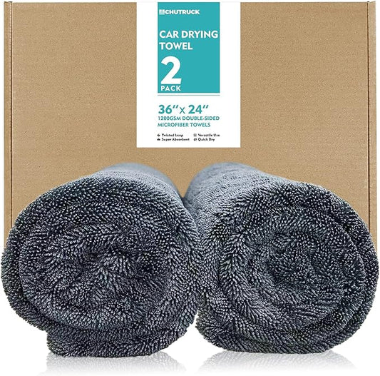 Microfiber Towels for Cars, Car Drying Towel, Drying Towels Car Detailing, Blackline Drying Microfiber Towel Car Wash Care Flash Detail Extra Large Super Absorbent Cleaning Supplies Shammy Cloth