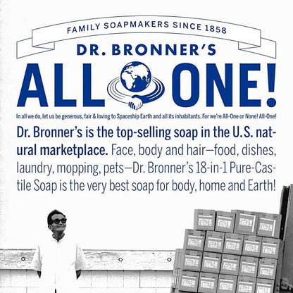 Dr. Bronner's Magic Soap-Pure-Castile Liquid Soap (Citrus, 32oz, 2-Pack)-Regenerative Organic Certified Oils, 18-in-1 Uses: Body, Hair, Laundry, Pets & Dishes, Concentrated, Vegan, Non-GMO