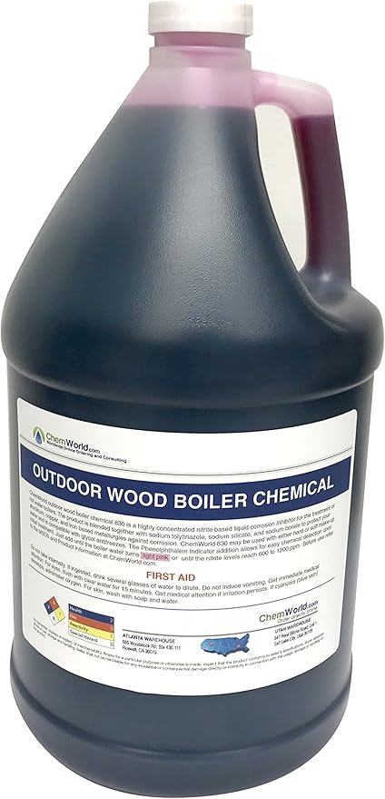ChemWorld Boiler Rust Inhibitor - Wood Boiler Chemical - 1 Gallon - Treats 250 to 500 gallons of Fresh Water