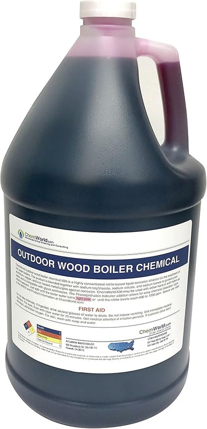 ChemWorld Boiler Rust Inhibitor - Wood Boiler Chemical - 1 Gallon - Treats 250 to 500 gallons of Fresh Water