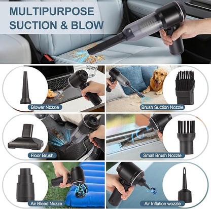ECXHYDG Portable Handheld car Vacuum Cleaner, 16000PA Vacuum Suction, Equipped with Two high-Efficiency Filters, Used for Cleaning car interiors, Sofas, pet Hair, and Small-Scale Garbage Stains