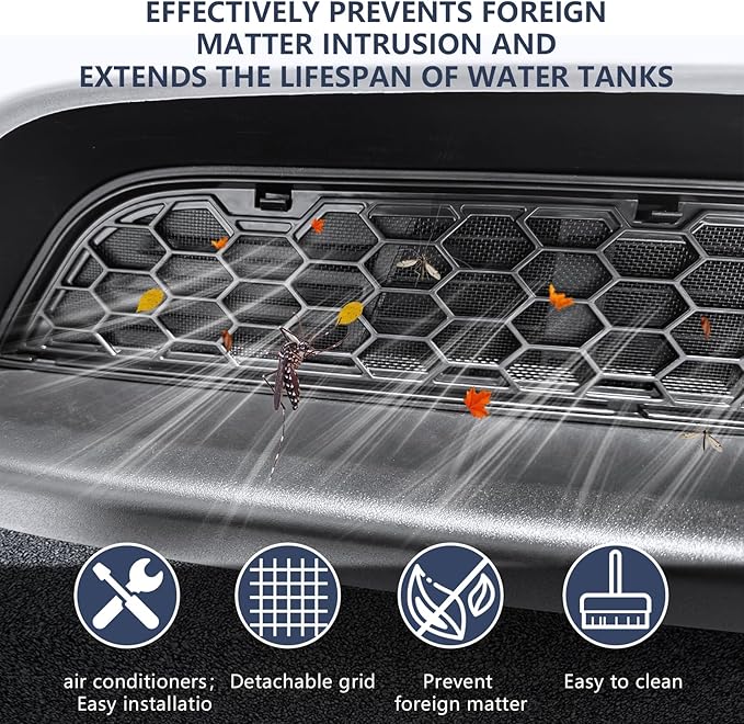 SHINELINERS Grille Mesh Insert for Tesla Model Y Juniper 2025 2026, Matte Black Front Air Vent Cover, Insect Protection(Only for Premium)