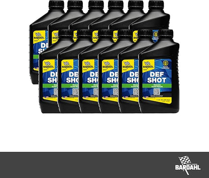 Bardahl DEF-Shot 3353 - The Ultimate DEF Cleaner and Anti-Crystallization Diesel Additive Reducing DEF Consumption - 32oz