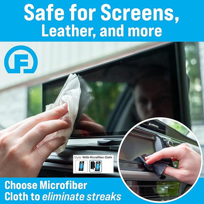 Fortress Car Interior Wipes with Microfiber Cloth (25 ct, Pack of 2) for Car Interior Cleaning, Dashboard, Seats, Detailing, and Steering Wheel [Travel Size] Skin-Safe Car Interior Cleaner Supplies