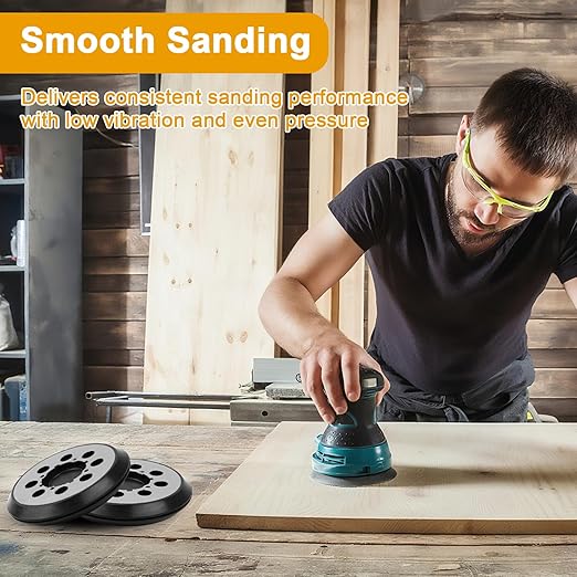 2 Pack Orbital Sander Replacement Pad for Dewalt 5 Inch 8 Hole Hook & Loop Sander Pad, Compatible with DWE6421/DWE6421K, DWE6423/DWE6423K, DCW210B, DWE64233 & N329079 for Dewalt Replacement Parts