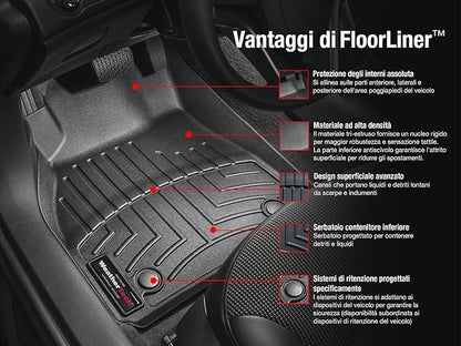 WeatherTech Custom Fit FloorLiners for Honda CR-V, CR-V Hybrid, 1st Row (4511101), Tan