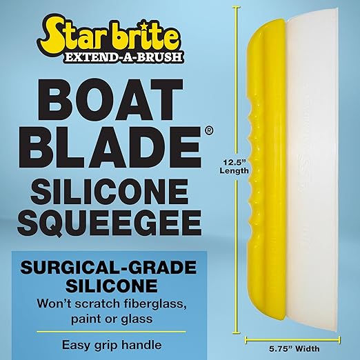STAR BRITE Boat Blade Silicone Water Squeegee - Extend-A-Brush - 12.5" (040042)