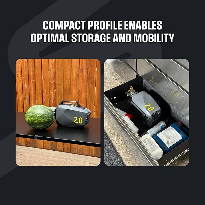 Active 2.0 Electric Pressure Washer – 2.0 GPM high Pressure Washer for DIY at Home car wash, Detailing and Other Cleaning transformations with 1800 Peak PSI