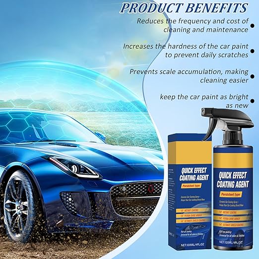 Advanced Car Quick-Acting Coating Agent Spray with Quick-Acting Formula,Quick Effect Coating Agent for car， Waterless Wash & Scratch Polish for Long-Lasting Protection