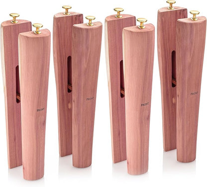 HOUNDSBAY Cedar Boot Tree Shaft Shaper, Tall Boot Inserts Shape Holders - Boot Trees, Stand for Men & Women