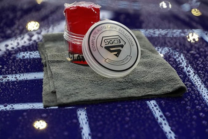 SGCB Pro Car Clay Bar Auto Detailing, 150g/ 5.3oz Moya Heavy Grade Auto Magic Clay Bar Case Jar Cleaner Powerful Grime Contamination Oxidation Remover Iron Powder Bird Droppings Absorption Capacity