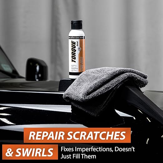 TORQUE DETAIL Reverse Car Scratch Remover & Paint Scratch Repair - Removes Water Spots & Paint Swirls - Fix Deep Scratches & Polish with All-in-One Paint Correction Compound That Works by Hand