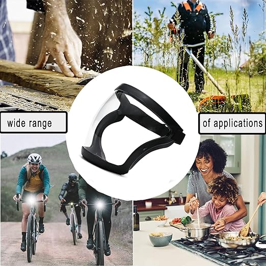 Full Face Shield for Adults Women Men（1 pack), Full Face Super Protective Shields, Adjustable reusable high-definition plastic face shield with Super Lightweight, High-Definition, Anti-Fog