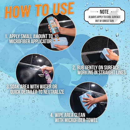 Chemical Guys Heavy Duty Water Spot Remover Gel for Paint, Glass, and Metal - Mineral and Water Spot Remover for Cars, Trucks, Motorcycles, RVs & More - 16 oz