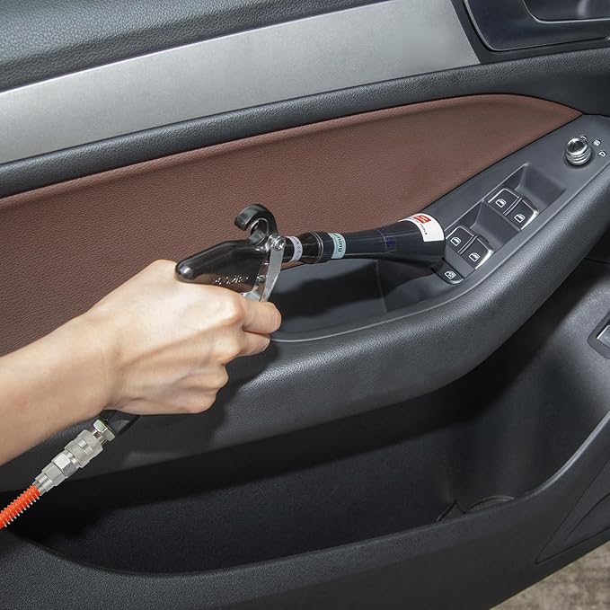 MYPIN Aluminium Car Cleaning Gun with Tapered Nozzle, 6-9.2Bar with 2 Set Nozzle, Pressure Air Blower Blow Gun Producing Powerful Blast of Air for Cleaning Cars, Velvet, Furniture and Carpets