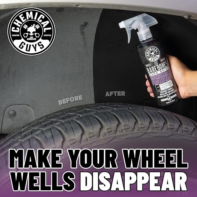 Chemical Guys TVD_104_16 Bare Bones Premium Dark Shine Spray for Undercarriage, Tires and Trim, Safe for Cars, Trucks, Motorcycles, RVs & More, 16 fl oz