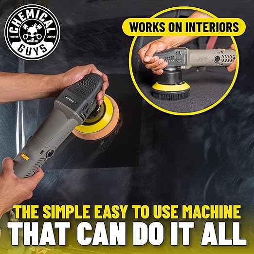 Chemical Guys TORQX Random Orbital Polisher Complete Car Detailing Kit - Pads, Pad Cleaner, Conditioner & Towels, Safe for Cars, Trucks, SUVs, Motorcycles & More, 700W 8mm Throw - 12-Piece