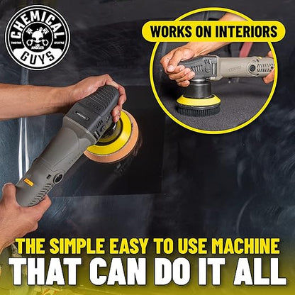 Chemical Guys TORQX Dual Action Random Orbital Polisher for Cars – Professional Car Buffer for Trucks and SUVs – 700W Motor, 8mm Orbit, Lightweight 4.7 lb Design, Paint Correction