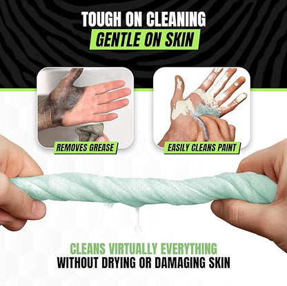Grip Clean Heavy Duty Hand & Tool Cleaning Wipes – Waterless Hand Cleaner for Mechanics, Garage & Shop Use – Dual-Sided Grease, Oil & Paint Remover Wipes with Citrus Scent - 30ct (6 Pack)