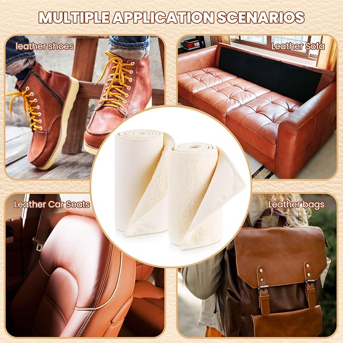 10 Pcs Shine Shoes Cloth Kit Polish Dauber Applicators Cleaning Leather Shoes Boots Microfiber Care Cloths Suede Cleaner