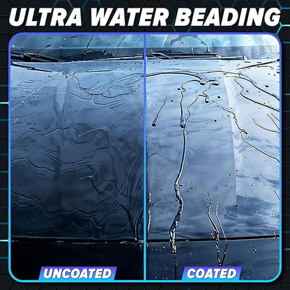Carfidant Ceramic Silk - Ceramic Coating Spray - High Gloss, Hydrophobic Protection & Chemical Resistance for Cars, RVs & Boats - Long-Lasting Shine & Durability for Exterior Detailing - 16.9 fl. Oz.