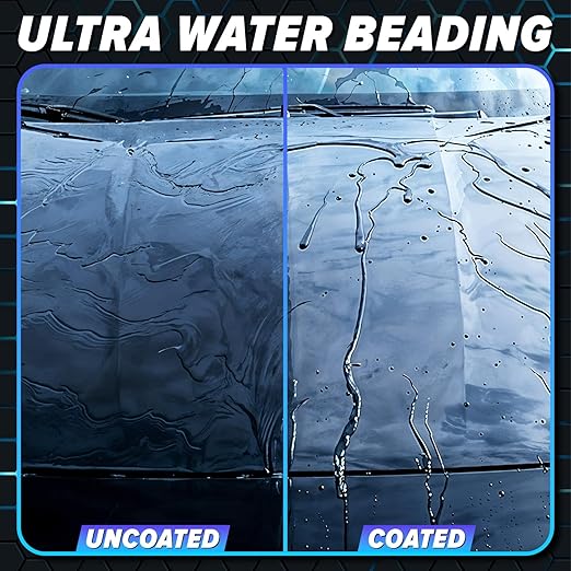 Carfidant Ceramic Silk - Ceramic Coating Spray - High Gloss, Hydrophobic Protection & Chemical Resistance for Cars, RVs & Boats - Long-Lasting Shine & Durability for Exterior Detailing - 8 fl. Oz.