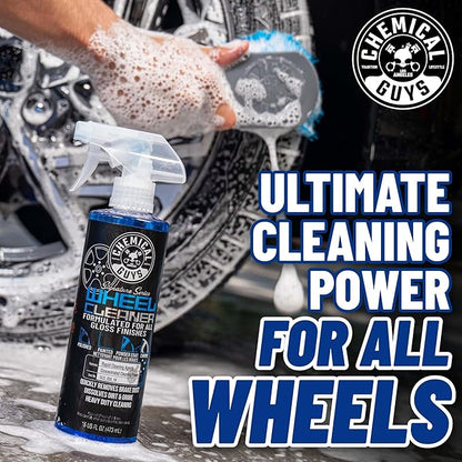 Chemical Guys Signature Series Wheel Cleaner 32 oz Natural Citrus-Based Wheel & Tire Cleaner, Safe for Painted, Powder-Coated & Polished Finishes, Removes Brake Dust & Grime