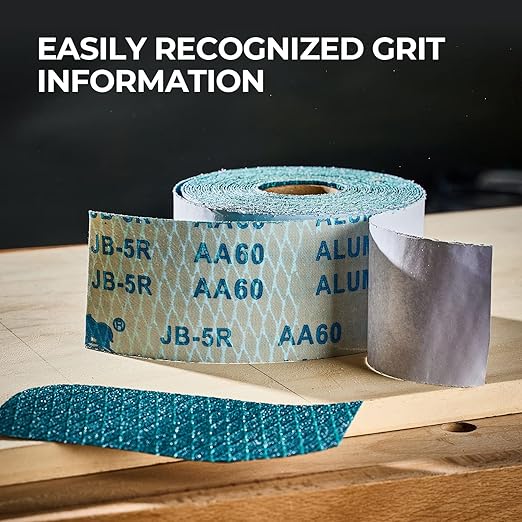 toolant Diamond Shape 400 Grit Sandpaper Roll, 2-3/4" Wide 10 Yard Longboard Self Adhesive PSA Stickyback Sand Paper for Woodworking, Metal, Plastic, Automotive, Sanding Blocks
