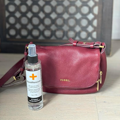 Boot Rescue All-Natural Premium Protector Spray. Waterproof, Snowproof & Stainproof Shoes & Boots. Fragrance free. Works on Leather, Fabric & Even Delicate Suede. 6oz/170ml bottle.