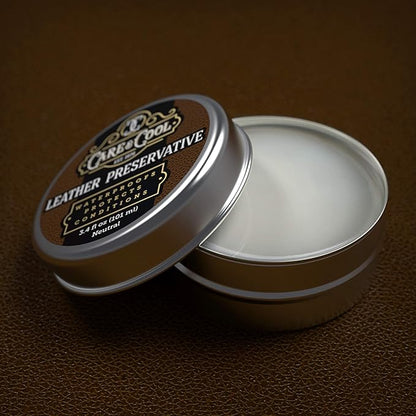 Care & Cool Ultimate Leather Conditioner and Protector (3.4 oz). Waterproofs, Restores, and Heals Your Shoes, Boots, Purses, Jackets, Couch, and Furniture. Setting The Standards Since 1976.