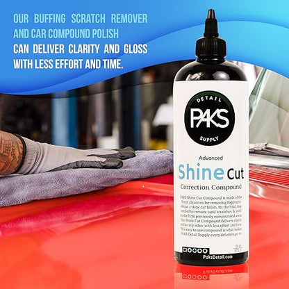 Heavy Cut Compound 16 oz Car Scratch Remover for Deep Scratches, Premium Compound for Heavy Swirl and Oxidation Removal, Car Buff Out Scratch for Paint Correction Kit, High Abrasion
