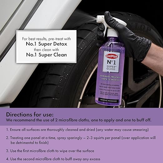 CarPlan No.1 Car Polish Wax, Super Gloss Sealant Kit, 21 Fl Oz