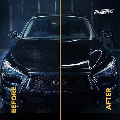 Car Wax Spray and Ceramic Coating For Cars With Added UV Protection (16 oz)- Long Lasting Shiny Car Stuff - Spray Wax For Cars With 2 Micro Fiber Towels, Waterless Wash