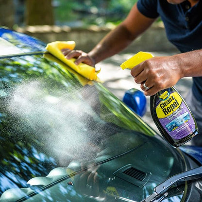 Invisible Glass 92184-6PK Premium Glass Cleaner with Rain Repellent for Exterior Automotive Glass and Windshields to Shield Against Rain, Snow, and Sleet, 22 Fl Oz, Pack of 6