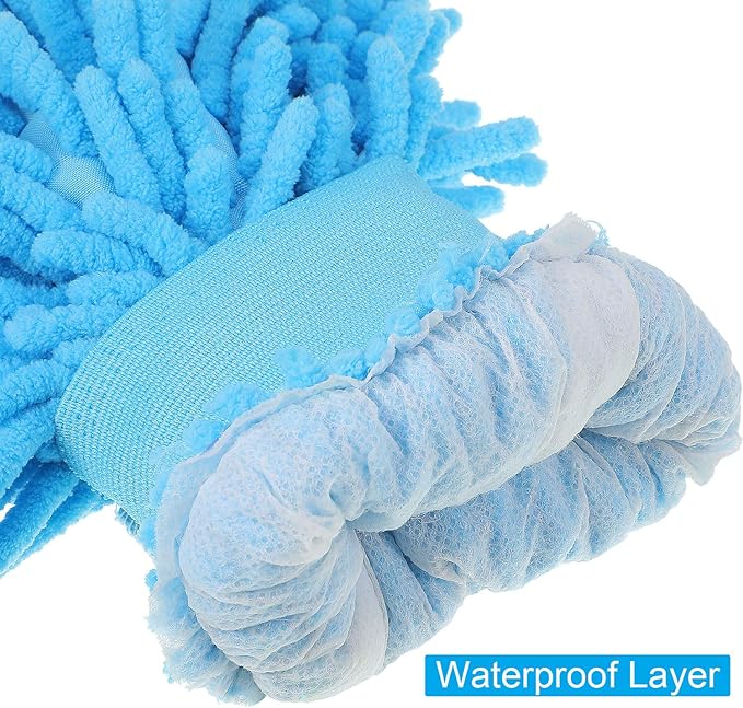 BBTO 5 Pieces Car Wash Mitts Chenille Microfiber Wash Mitts Double Sided Scratch-Free