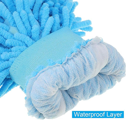 BBTO 5 Pieces Car Wash Mitts Chenille Microfiber Wash Mitts Double Sided Scratch-Free