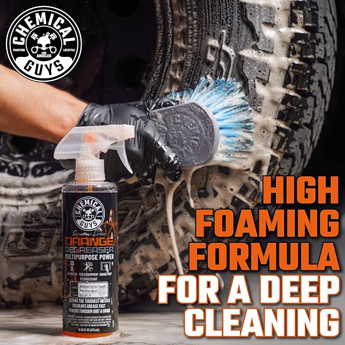 Chemical Guys Signature Series Orange Degreaser, Multipurpose Power, Safe for Cars, Trucks, SUVs, Motorcycles, RVs & More, Extra Large 32 fl oz