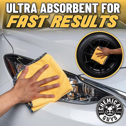 Chemical Guys Miracle Dryer Microfiber Drying Towel 2 Pack (36" x 25") - Super Absorbent and Scratch-Free Drying for Cars, Trucks, and SUVs (MIC72102)