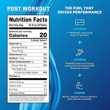 Syncron Post Workout Sports Drink Endorsed by Shohei Ohtani, Sugar Free Electrolyte Hydration, Aluminum Bottled Drink, Taurine, L Arginine & BCAAs for Athletes, Watermelon Kiwi, 6 Pack, 16 oz