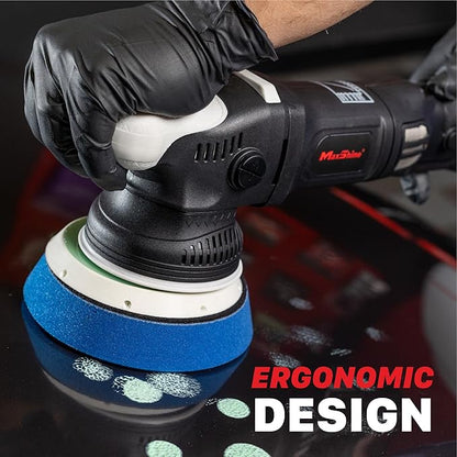 Maxshine M15 Pro Dual Action Polisher | 15mm Throw, 5” Backing Plate, 1000W Motor | Variable Speed, Ergonomic Grip, Low Vibration | Auto, Boat & Marine Detailing Buffer for Paint Correction